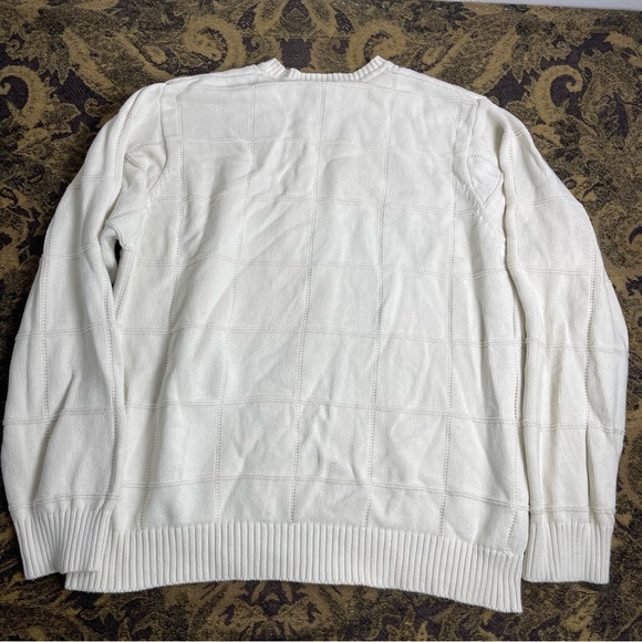 Vtg Alexander Julian Colours Men’s Sweater Size 2XLT Ivory Squared Pull Over - Picture 7 of 7